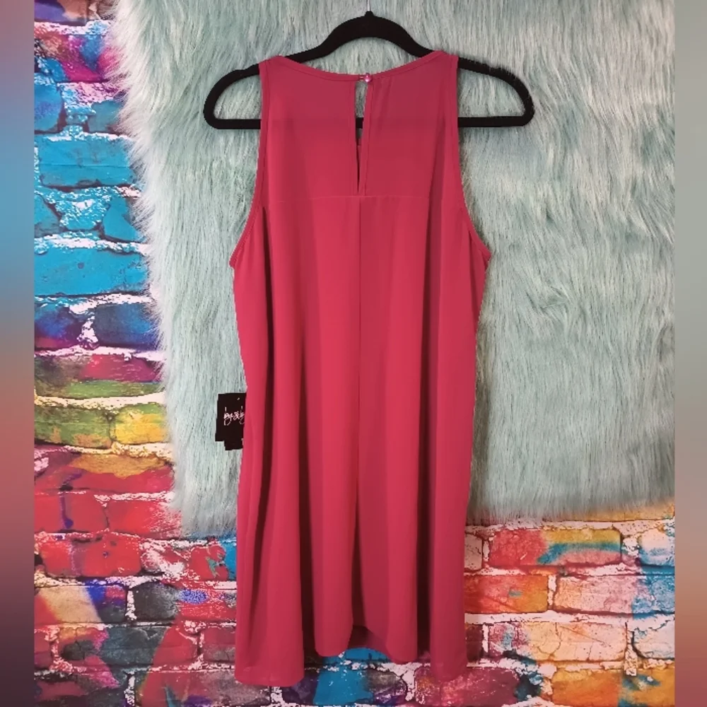 By and By Raspberry Sleeveless Dress Size XL NWT - Picture 2 of 8